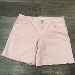 DKNY pink stonewashed shorts